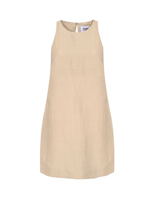 Abito corto smanicato in lino bright Alpha studio | AD-6610O2016